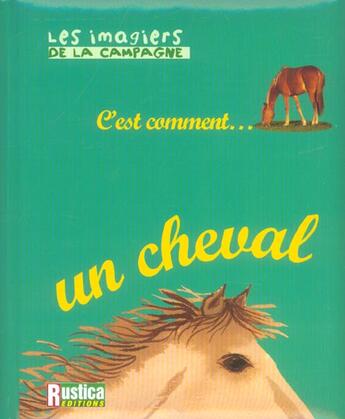 Couverture du livre « Un cheval » de Alain Raveneau aux éditions Rustica