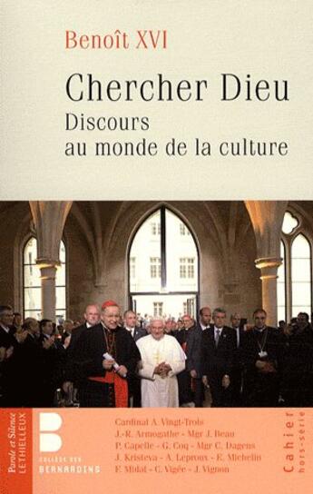 Couverture du livre « Chercher Dieu ; discours » de Andre Vingt-Trois aux éditions Lethielleux