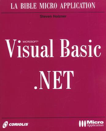 Couverture du livre « Visual Basic.Net » de Steven Holzner aux éditions Micro Application