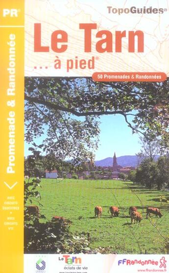 Couverture du livre « Le Tarn à pied ; 81 - PR - D081 » de  aux éditions Ffrp