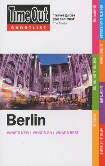 Couverture du livre « BERLIN - 2ND EDITION » de  aux éditions Time Out