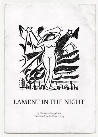 Couverture du livre « Lament in the night » de Nagahara Shoson aux éditions Dap Artbook