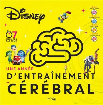 Couverture du livre « Une annee d'entrainement cerebral disney » de  aux éditions Hachette Pratique