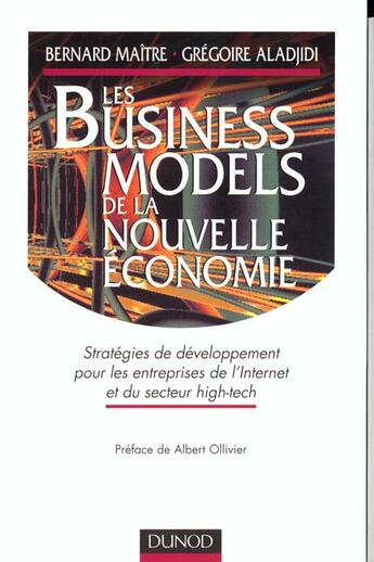 Couverture du livre « Business Models De La Nouvelle Economie » de Aladjidi aux éditions Dunod