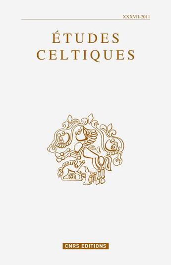 Couverture du livre « Etudes celtiques 37 » de Vendryes J. aux éditions Cnrs