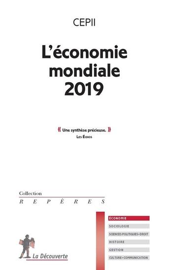 Couverture du livre « L'économie mondiale 2019 » de  aux éditions La Decouverte