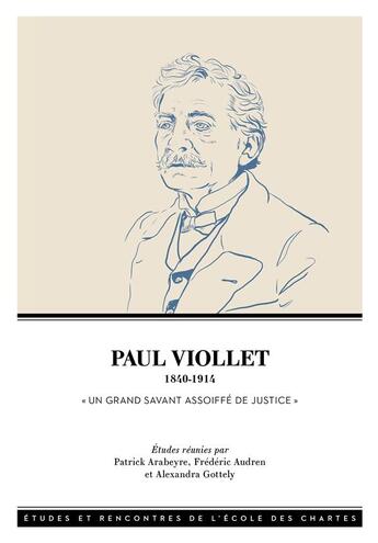 Couverture du livre « Paul Viollet : Un grand savant assoiffé de justice » de Patrick Arabeyre aux éditions Ecole Nationale Des Chartes