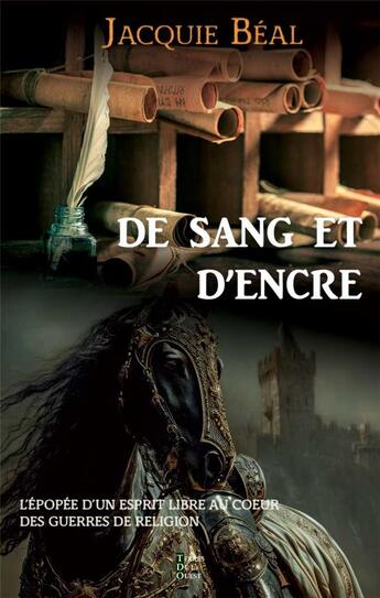 Couverture du livre « De sang et d'encre » de Jaquie Beal aux éditions Terres De L'ouest