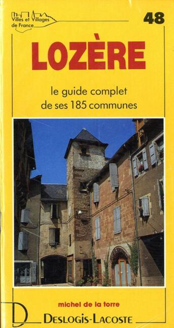 Couverture du livre « Vvf 48 lozere » de Michel De La Torre aux éditions Deslogis Lacoste