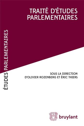 Couverture du livre « Traité d'études parlementaires » de  aux éditions Promoculture