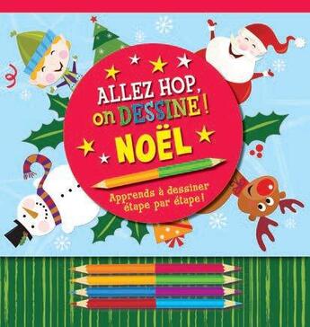 Couverture du livre « Allez hop on dessine ! ; Noël » de Mara Conlon aux éditions Presses Aventure