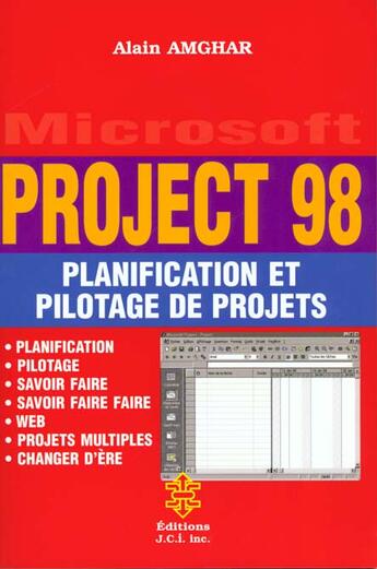 Couverture du livre « Microsoft-project 98 » de Alain Amghar aux éditions Jci