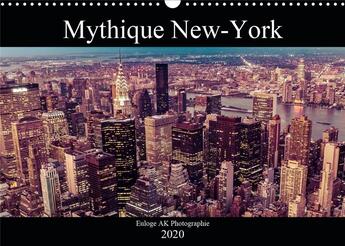 Couverture du livre « Mythique new york calendrier mural 2020 din a3 horizontal - je vous invite pour une plonge » de Euloge Ak aux éditions Calvendo