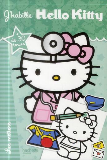 Couverture du livre « J'habille Hello Kitty ; les métiers » de  aux éditions Hachette Jeunesse