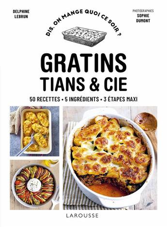 Couverture du livre « Gratins » de Delphine Lebrun aux éditions Larousse