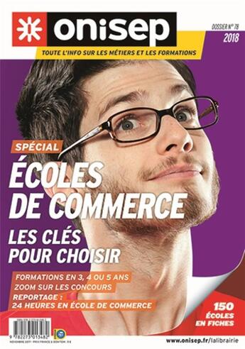 Couverture du livre « Spécial écoles de commerce (édition 2018) » de  aux éditions Onisep