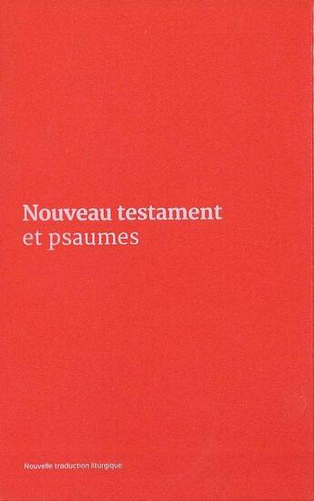 Couverture du livre « Nouveau testament et psaumes - couverture vinyle rose » de Aelf aux éditions Emmanuel