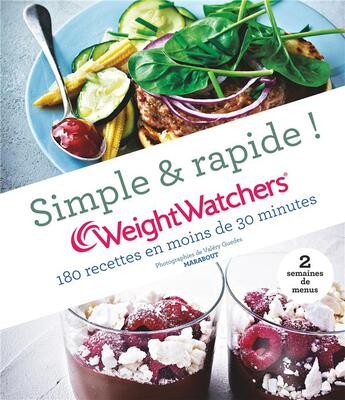 Couverture du livre « 180 recettes Weight Watchers express » de  aux éditions Marabout