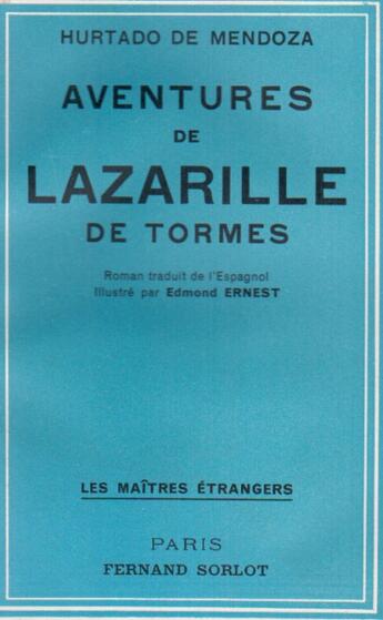 Couverture du livre « Les aventures de Lazarille de Tormes » de Hieronimo De Mendoza aux éditions Nel