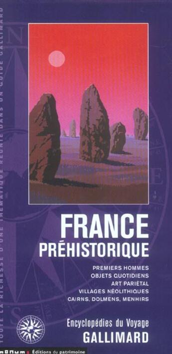 Couverture du livre « France prehistorique (premiers hommes, objets quotidiens, art p » de Collectif Gallimard aux éditions Gallimard-loisirs