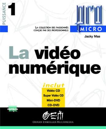 Couverture du livre « La vidéo numérique » de Jacky Mas aux éditions Eyrolles