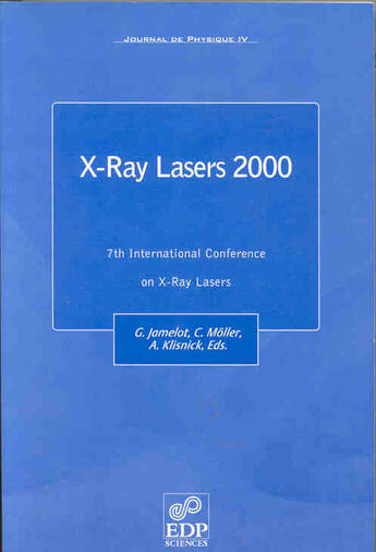 Couverture du livre « 7th international conference on x-ray lasers » de  aux éditions Edp Sciences