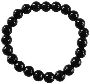 Couverture du livre « Bracelet perles rondes onyx noir ; 8 mm (lot de 3) » de  aux éditions Dg-exodif