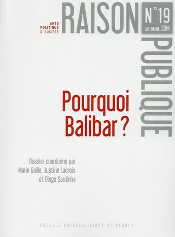 Couverture du livre « RAISON PUBLIQUE » de Lacroix aux éditions Pu De Rennes