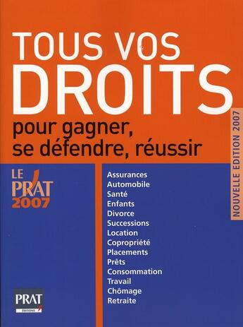 Couverture du livre « Tous vos droits 2007 » de  aux éditions Prat