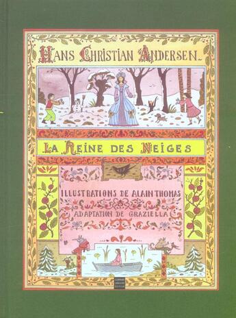 Couverture du livre « La Reine des Neiges » de Hans Christian Andersen et Graziella et Alain Thoma aux éditions Coiffard