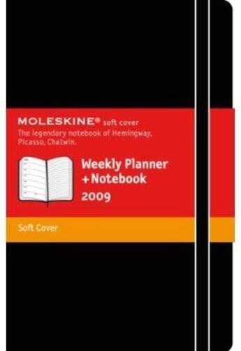 Couverture du livre « Agenda semainier + carnet poche couv. souple noir » de Moleskine aux éditions Moleskine Papet