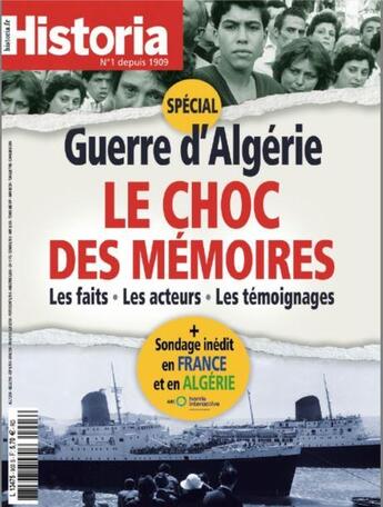 Couverture du livre « Historia n 903 - guerre d'algerie : le choc des memoires - mars 2022 » de  aux éditions L'histoire