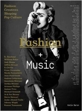 Couverture du livre « Fashion + music » de Baron Katie aux éditions Laurence King