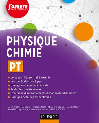 Couverture du livre « Physique-chimie PT » de  aux éditions Dunod