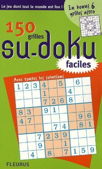 Couverture du livre « 150 su-doku faciles » de  aux éditions Fleurus