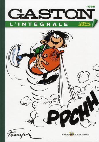 Couverture du livre « Gaston - version originale : Intégrale vol.9 : 1969 » de Andre Franquin aux éditions Marsu Productions