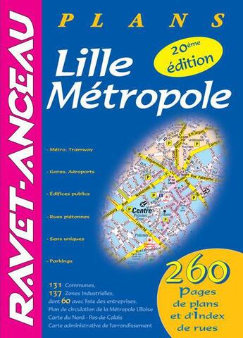 Couverture du livre « Lille métropole (20e édition) » de  aux éditions Ravet-anceau