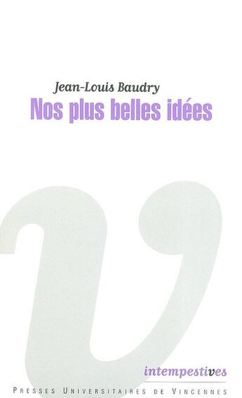 Couverture du livre « Pluralité des langues et mythe du métissage ; parcours européen » de Jean-Louis Baudry aux éditions Pu De Vincennes