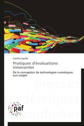 Couverture du livre « Pratiques d'évaluations innovantes » de Camille Capelle aux éditions Presses Academiques Francophones