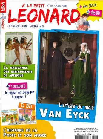 Couverture du livre « Le petit leonard n 255 le peintre van eyck » de  aux éditions Le Petit Leonard