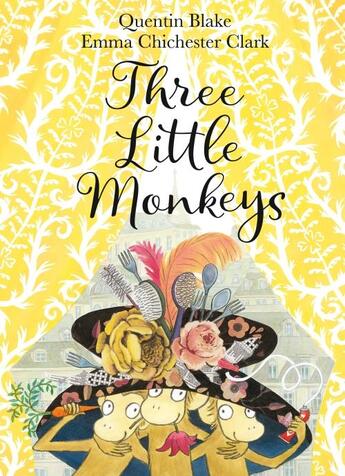 Couverture du livre « Three little monkeys » de Quentin Blake aux éditions Harper Collins Uk