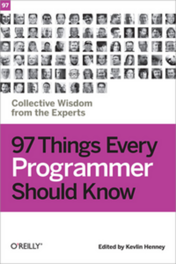 Couverture du livre « 97 things every programmer should know » de  aux éditions O'reilly Media