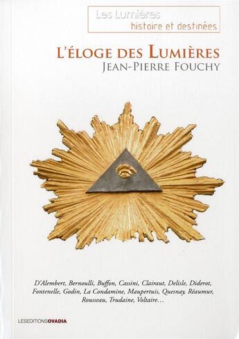 Couverture du livre « L'éloge des lumières » de Jean Pierre Fouchy aux éditions Ovadia