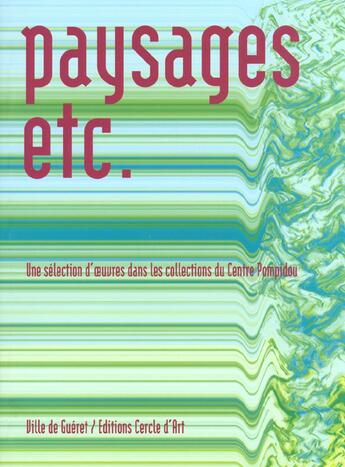 Couverture du livre « Paysages etc. » de Riou Charlotte aux éditions Cercle D'art