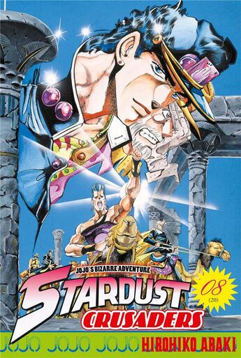 Couverture du livre « Jojo's bizarre adventure - saison 3 ; stardust crusaders Tome 8 » de Hirohiko Araki aux éditions Delcourt