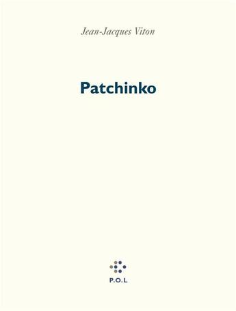 Couverture du livre « Patchinko » de Jean-Jacques Viton aux éditions P.o.l