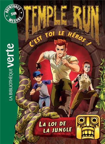 Couverture du livre « Temple run t.1 ; la loi de la jungle » de  aux éditions Hachette Jeunesse