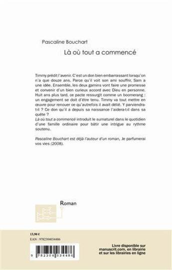 Couverture du livre « La où tout a commencé » de Pascaline Bouchart aux éditions Le Manuscrit