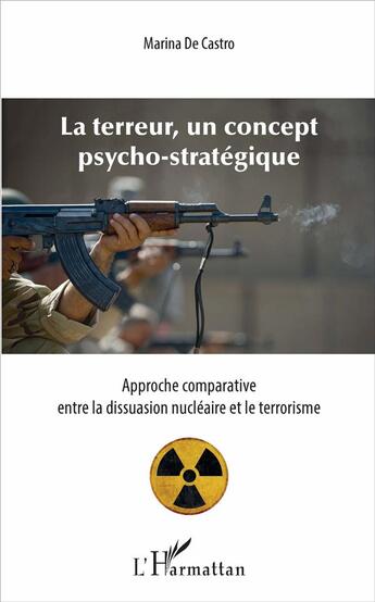 Couverture du livre « La terreur, un concept psycho-stratégique ; approche comparative entre la dissuasion nucléaire et le terrorisme » de Marina De Castro aux éditions L'harmattan