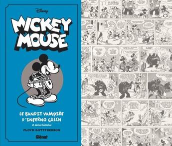 Couverture du livre « Mickey Mouse Tome 3 : 1934-1935, le bandit vampire d'Inferno Gulch et autres histoires » de Floyd Gottfredson aux éditions Glenat